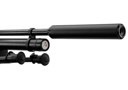 Carabine 5.5mm PCP HPA TACTICAL GAMO BLACK + LUNETTE 6-24X50 + SILENCIEUX + BIPIED + POMPE GAMO (E 40J) Catégorie C