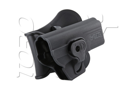 Holster RIGIDE CEINTURE ROTATIF DROITIER POUR WE TM KJW CYTAC