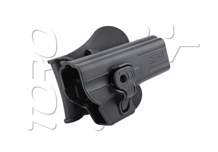 Holster RIGIDE CEINTURE ROTATIF DROITIER GLOCK 21 CYTAC