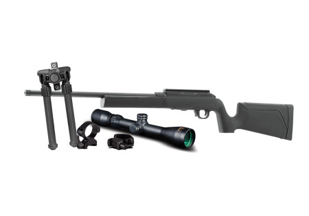 PACK Carabine 22LR FORCE B1 ALLWEATHER HAMMERLI ARMS - Catégorie C + LUNETTE KONUSPRO 3-9X50 + BIPIED + ANNEAUX DE MONTAGE