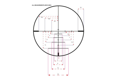 Lunette 4-16X50 A.O RET GRAVE BALISTIQUE 550 KONUSPRO 550 KONUS