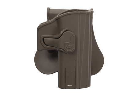 Holster RIGIDE CEINTURE ROTATIF DROITIER CZ P07 P09 TAN ASG