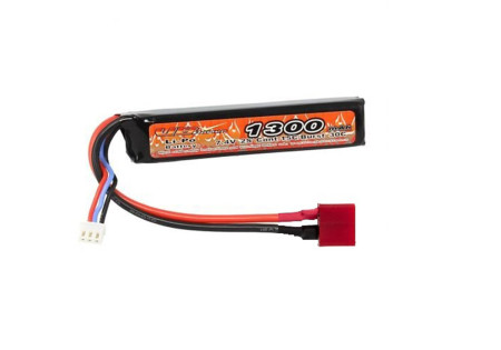 Batterie LIPO 7.4V 1300 mAh 25C 16x19x96mm 1 PACK T-DEANS VB POWER