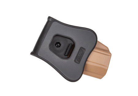 Holster RIGIDE CEINTURE ROTATIF DROITIER CZ P07 P09 CZ75 SP-01 TAN ASG