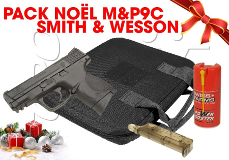 Pack Pistolet SMITH & WESSON M&P9C METAL GAZ