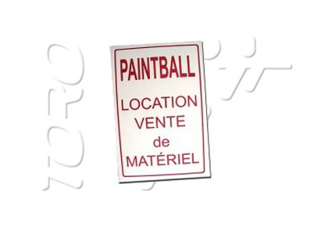 Panneau  PAINTBALL VENTE