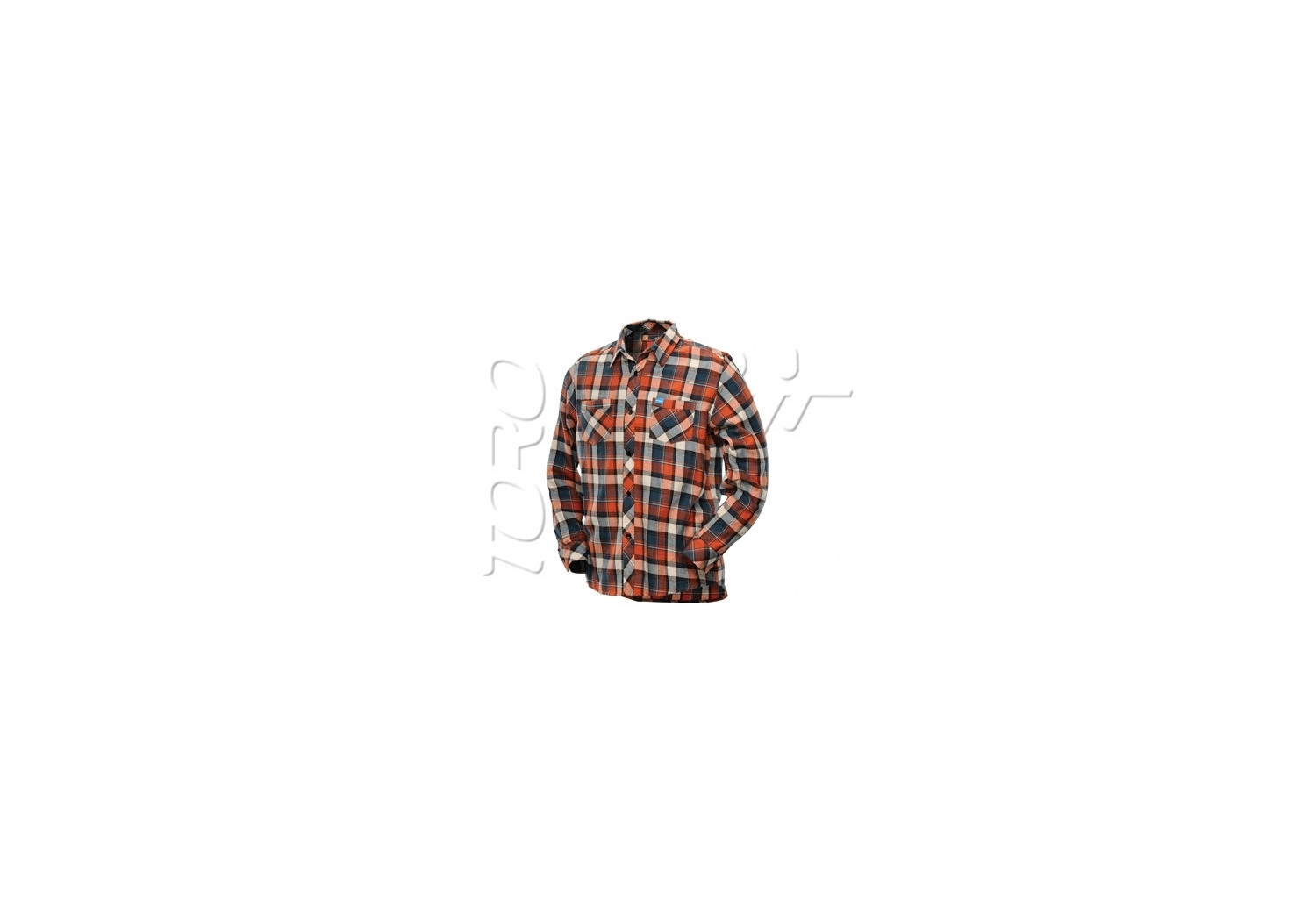 CHEMISE FLANNEL LUMBERJACK ORANGE DYE - Taille S