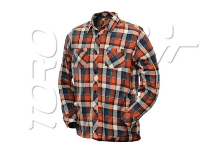 CHEMISE FLANNEL LUMBERJACK ORANGE DYE - Taille S