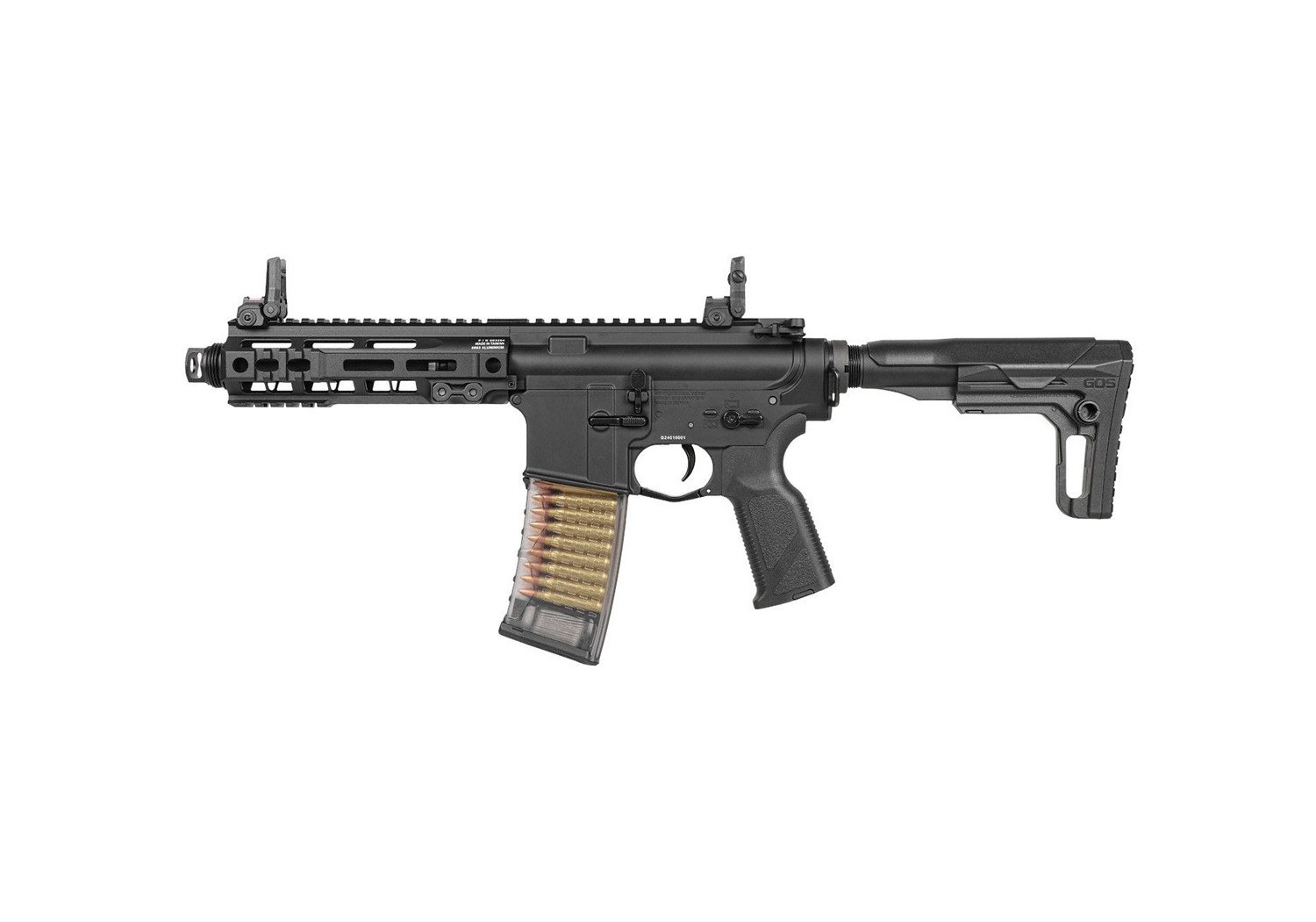 Fusil TR16 GMS MK2 7" METAL BLACK AEG G&G ARMAMENT