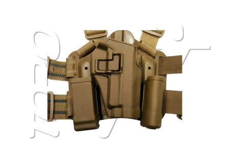 Holster de CUISSE RIGIDE CQC SIG SAUER P226 TAN