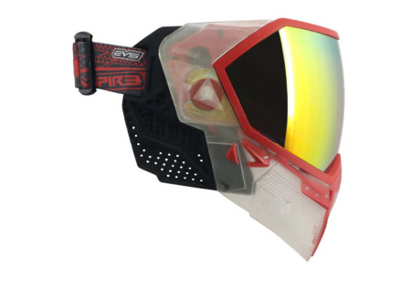 masque EMPIRE EVS CRYSTAL SE RED ECRAN THERMAL CHROME FIRE