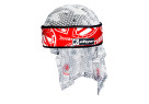 Head Wrap WHITE RED IM HYPERCAM DYE X HALO