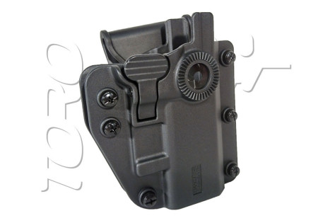 Holster RIGIDE CEINTURE ROTATIF ADAPT-X LEVEL 2 AMBIDEXTRE UNIVERSEL BLACK SWISS ARMS