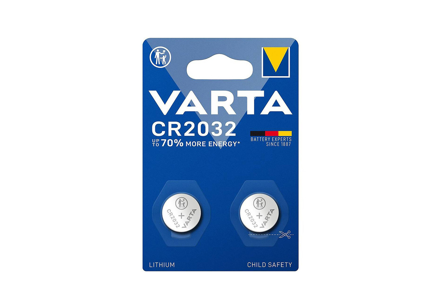 Piles CR2032 3V LITHIUM VARTA X2