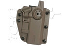 Holster RIGIDE CEINTURE ROTATIF ADAPT-X LEVEL 2 AMBIDEXTRE UNIVERSEL TAN SWISS ARMS