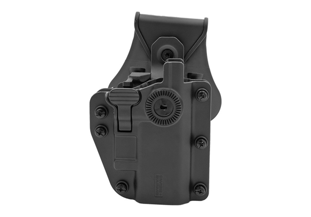 Holster RIGIDE CEINTURE ROTATIF ADAPT-X LEVEL 3 AMBIDEXTRE UNIVERSEL BLACK SWISS ARMS