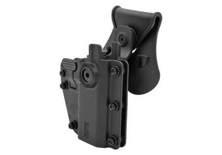 Holster RIGIDE CEINTURE ROTATIF ADAPT-X LEVEL 3 AMBIDEXTRE UNIVERSEL BLACK SWISS ARMS