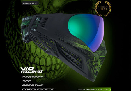 masque VIRTUE VIO ASCEND THERMAL SKULL ACID GREEN LE