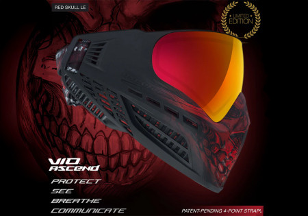 masque VIRTUE VIO ASCEND THERMAL SKULL RED LE