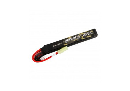 Batterie LIPO 7.4V 1500 mAh 25C 110x15x20mm 2 STICKS MINI TAM GENSACE