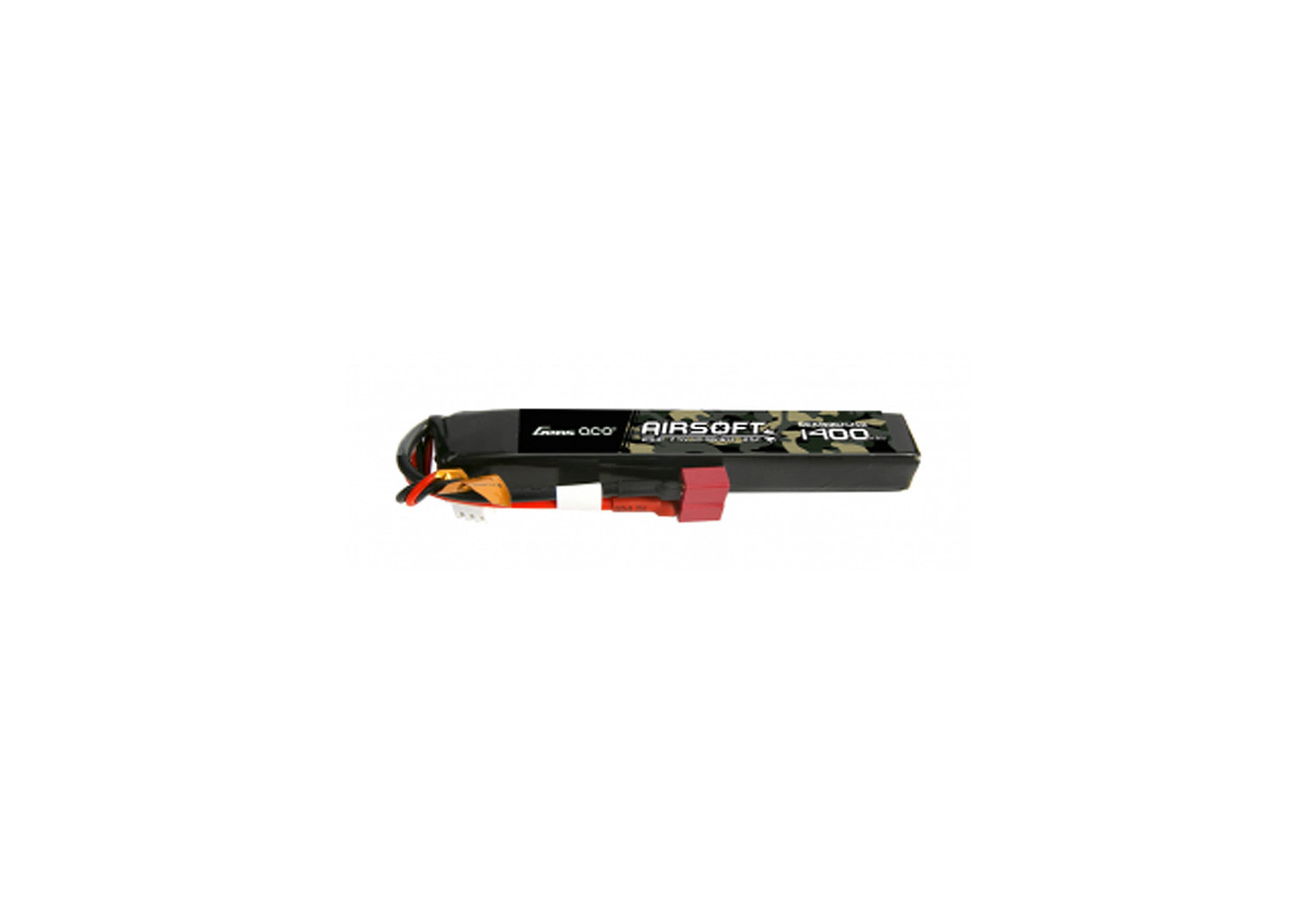 Batterie LIPO 7.4V 1400 mAh 25C 118x16x15mm 1 STICK T DEANS GENS ACE