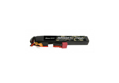 Batterie LIPO 7.4V 1400 mAh 25C 118x16x15mm 1 STICK T DEANS GENS ACE