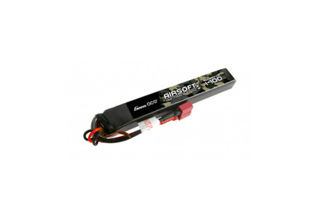 Batterie LIPO 7.4V 1400 mAh 25C 118x16x15mm 1 STICK T DEANS GENS ACE