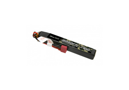 Batterie LIPO 7.4V 1400 mAh 25C 118x16x15mm 1 STICK T DEANS GENS ACE