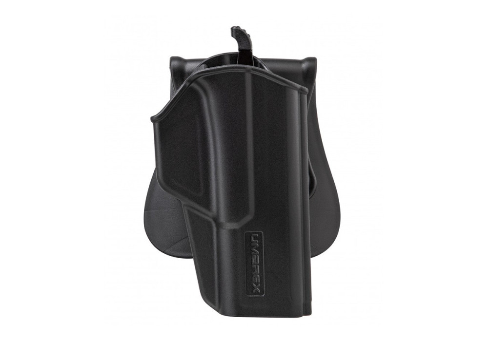 Holster de ceinture RIGIDE ROTATIF G17/G18C/G19/G19X/G19/G22 GEN4 RETENTION LEVIER BLACK UMAREX