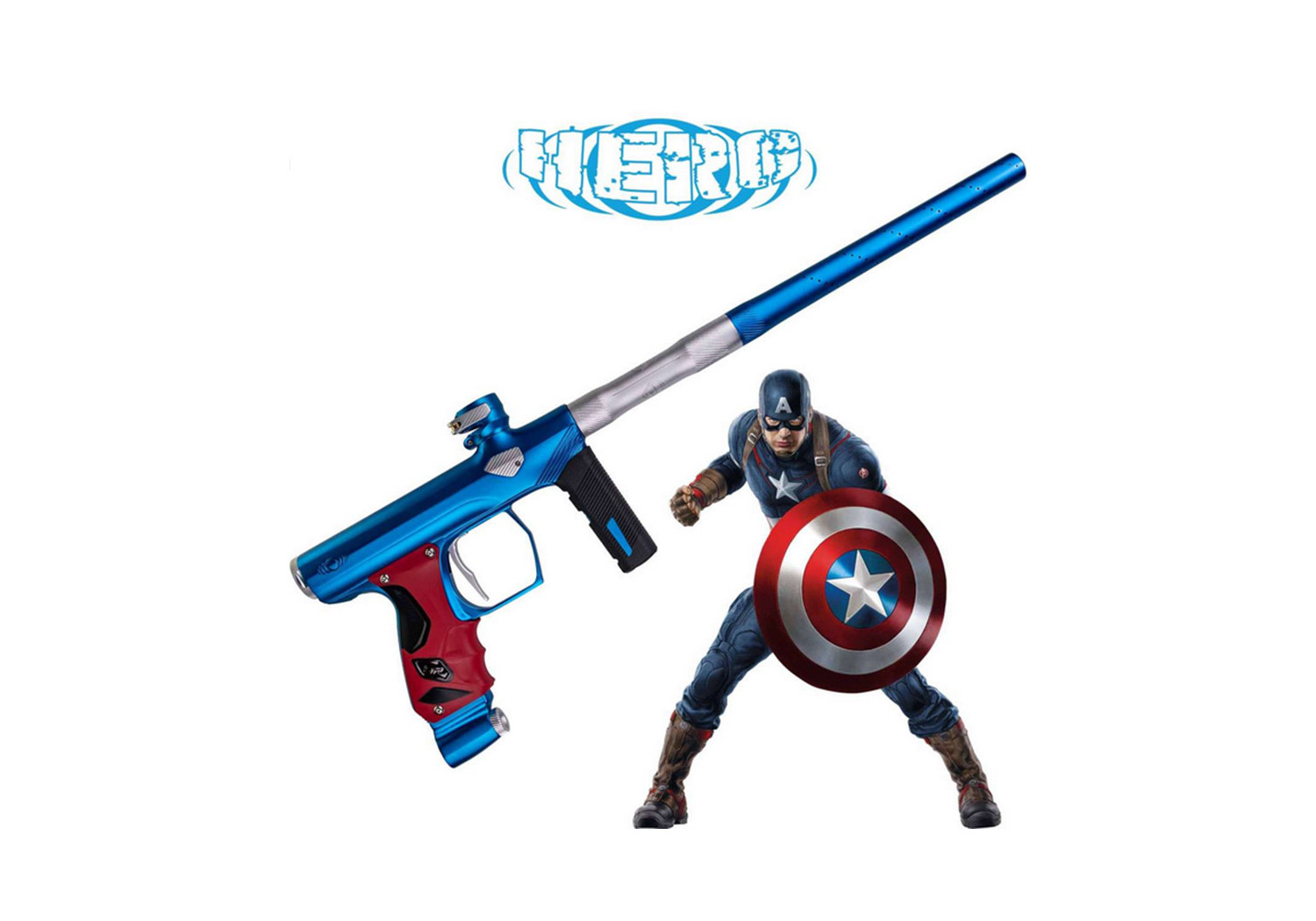 Lanceur SHOCKER ERA GOG HERO EDITION CAPTAIN AMERICA BLUE SILVER RED