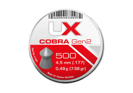 Plombs 4.5mm UMAREX COBRA POINTUS 0.49g X500