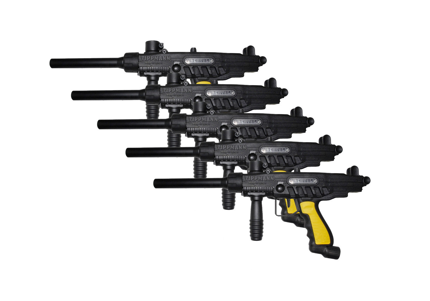 Lanceur FT12 LITE TIPPMANN BLACK POIGNEE JAUNE x5