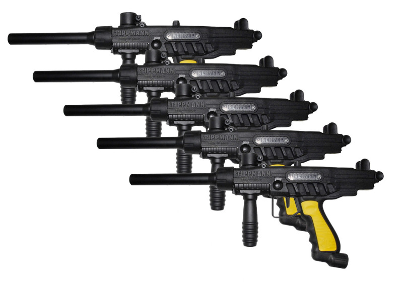 Lanceur FT12 LITE TIPPMANN BLACK POIGNEE JAUNE x5