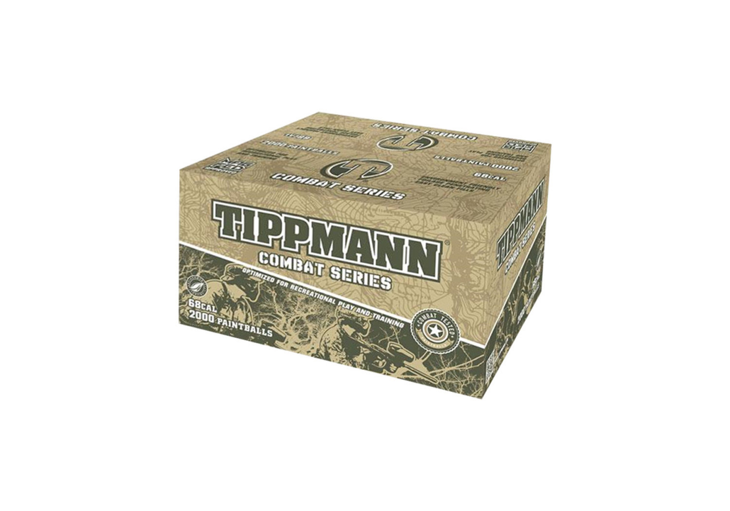 Carton de 2000 TIPPMANN COMBAT 0.68 ORANGE HUILE/OIL