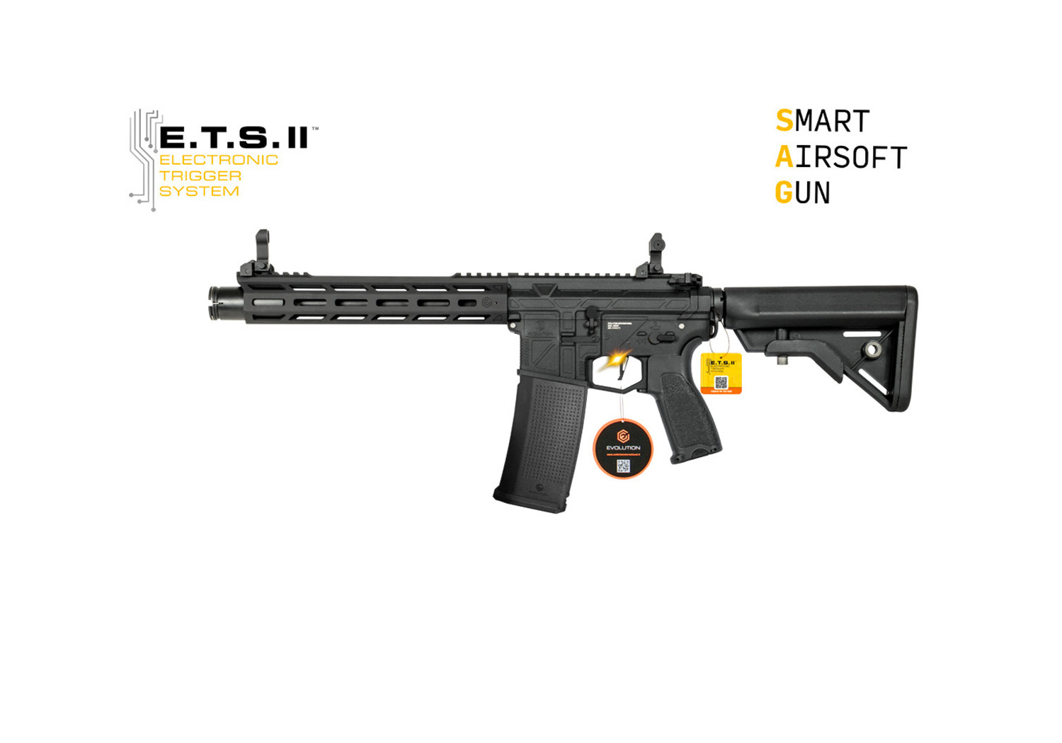 Fusil EVOLUTION GHOST M EMR AMPLIFICATEUR CARBONTECH ETS.II EVOLUTION