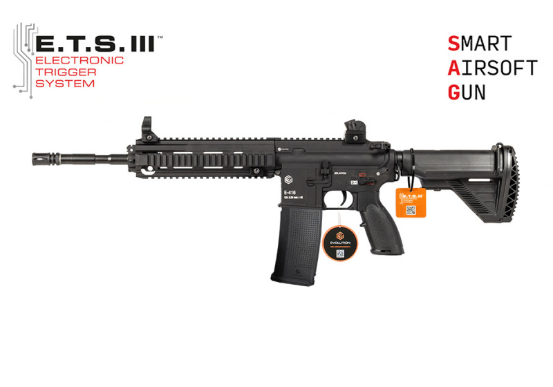 Fusil TYPE HK416 E-416 METAL ETS.III EVOLUTION AIRSOFT