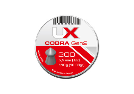 Plombs 5.5mm COBRA GEN2 POINTUS 1.10g UX UMAREX X200