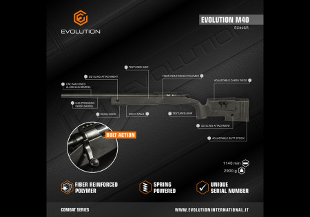 Fusil SNIPER M40 EVOLUTION AIRSOFT