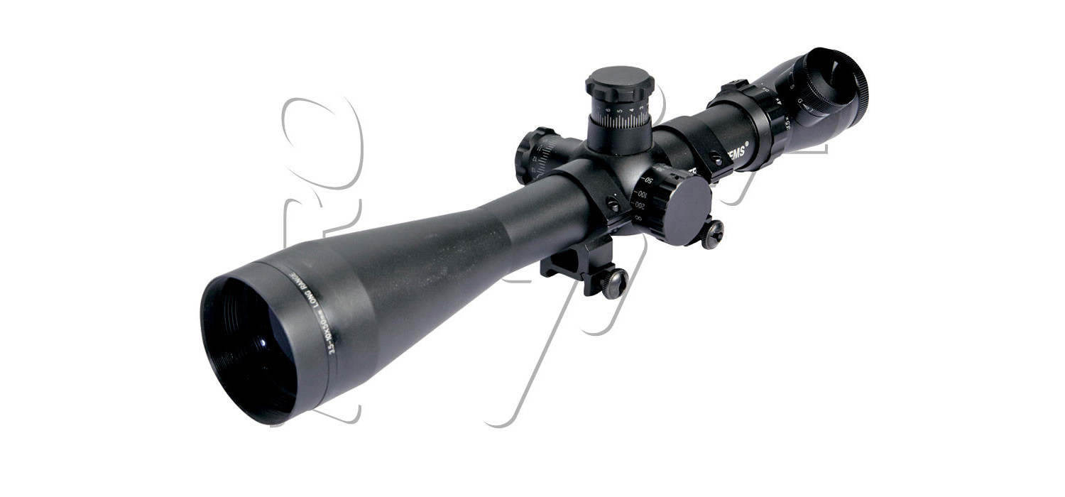 Lunette 3.5-10X50E ADVANCED SCOPE RAIL 22MM STRIKE SYSTEMS ASG