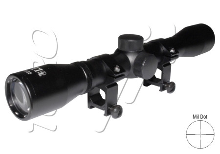 Lunette 4X32 RTI TACTICAL SERIE + ANNEAUX DE MONTAGE 22mm