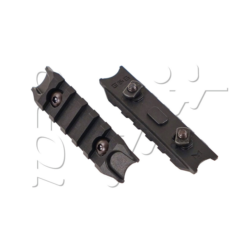 Rail PICATINNY PLAT ABS FIXATION M-LOK 5 SLOTS G&G X2