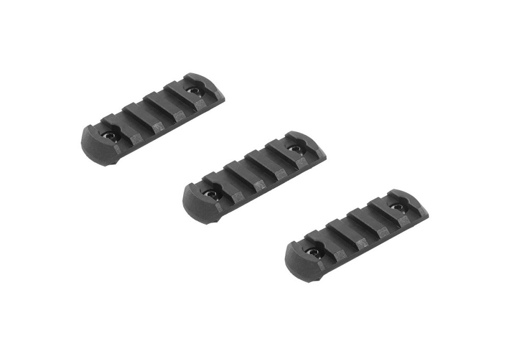 Rail PICATINNY PLAT FIXATION M-LOK 5 SLOTS LONGUEUR 60mm VFC X3