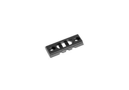 Rail PICATINNY PLAT METAL FIXATION KEYMOD 3 SLOTS LONGUEUR 52mm