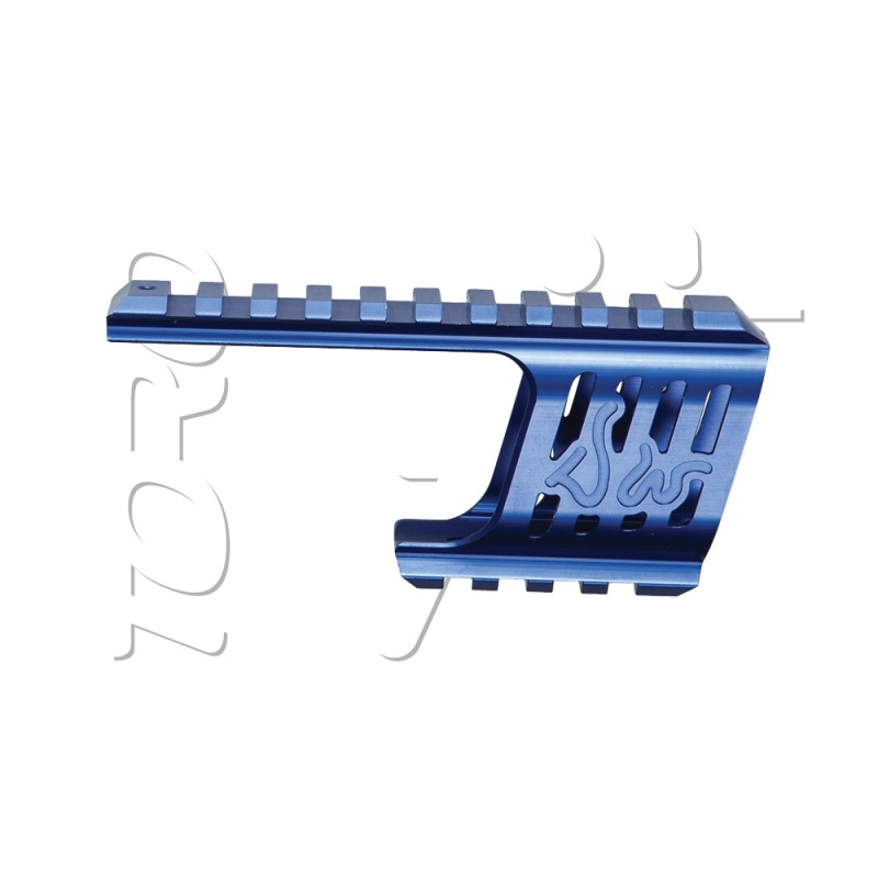 Rail PICATINNY ARME DE POING CNC DAN WESSON DW715 BLUE ASG