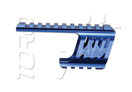 Rail PICATINNY ARME DE POING CNC DAN WESSON DW715 BLUE ASG