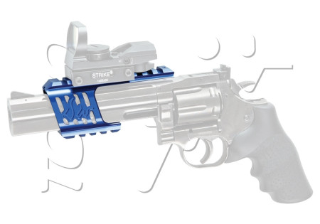 Rail PICATINNY ARME DE POING CNC DAN WESSON DW715 BLUE ASG