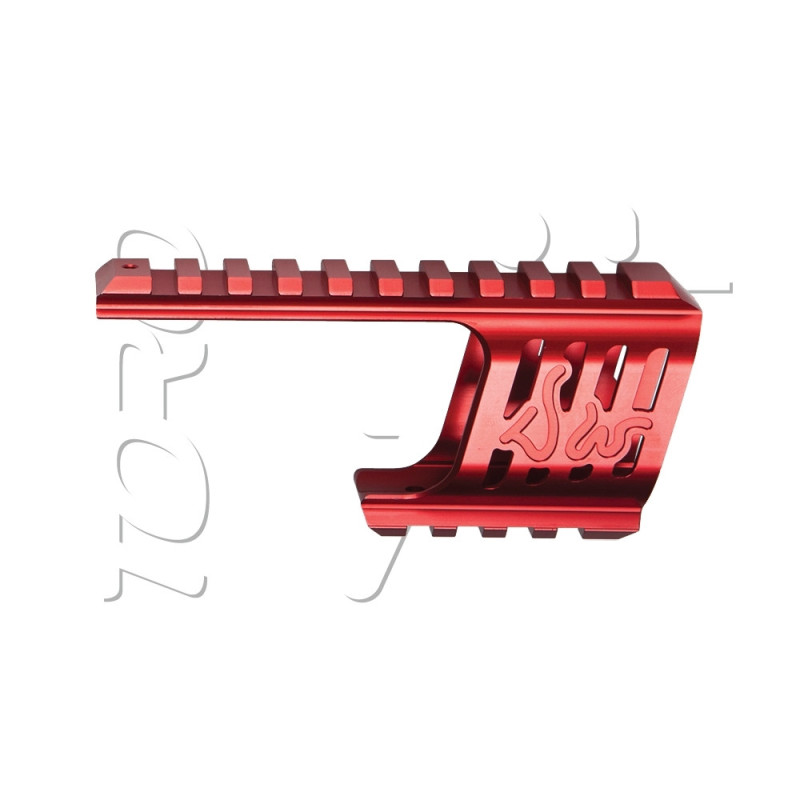 Rail PICATINNY ARME DE POING CNC DAN WESSON DW715 RED ASG