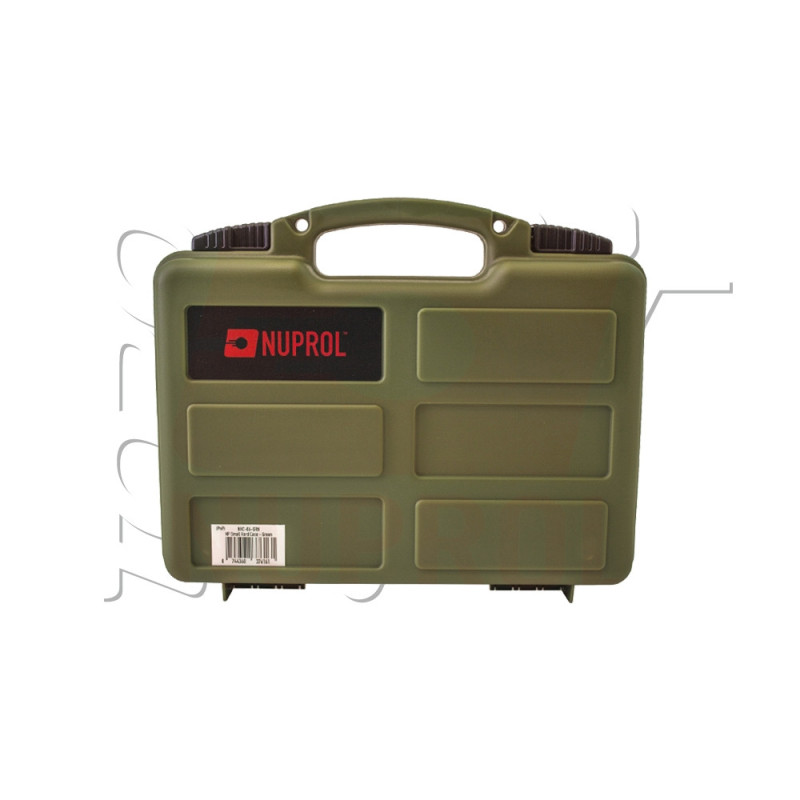 Mallette PISTOLET AVEC MOUSSE PREDECOUPEE 31X25X8 cm OLIVE NUPROL