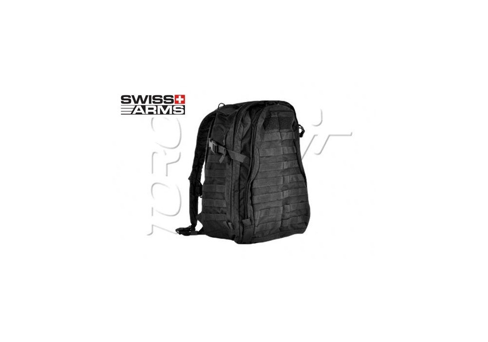 Sac à dos 3 JOURS CORDURA 50X36X13 cm BLACK SWISS ARMS