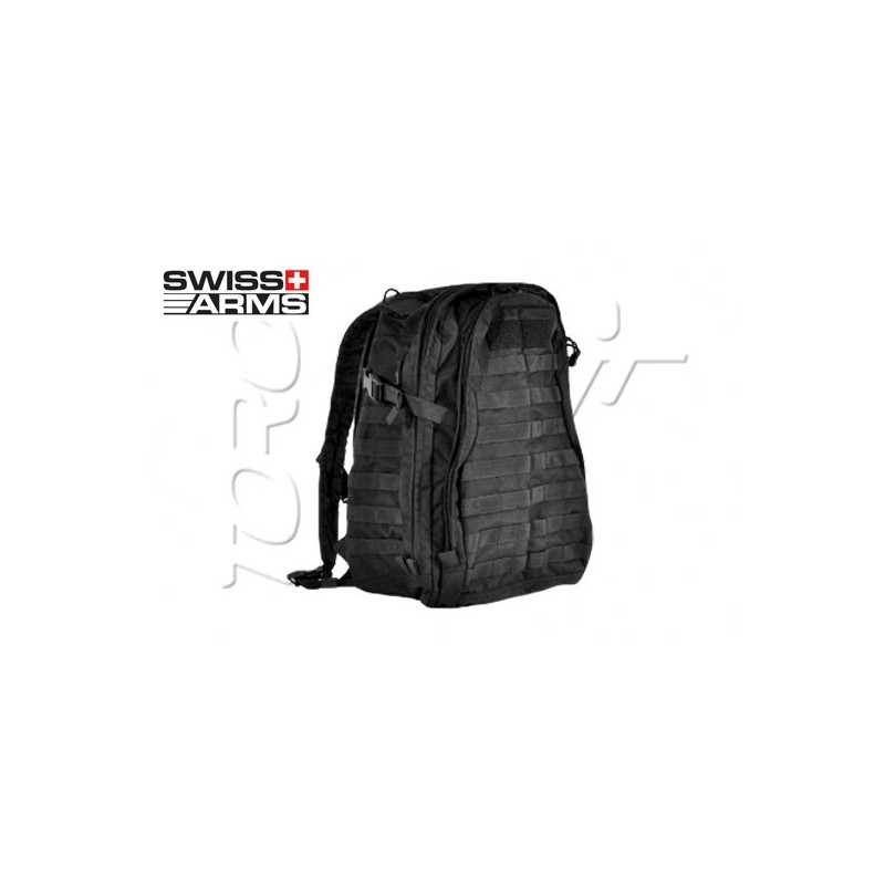 Sac à dos 3 JOURS CORDURA 50X36X13 cm BLACK SWISS ARMS